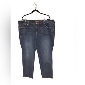 Torrid Crop Boyfriend Womens Sz 24R Vintage Stretch Denim High Rise Jeans